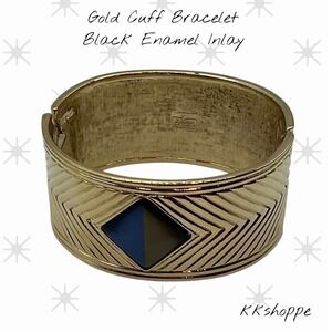 Gallery Originals Vintage Avon Egyptian Revival Nile Blue hinged cuff bracelet